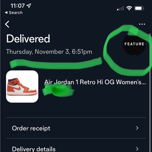 Jordan 1 Retro High OG Starfish size 12 Women = 10.5 Men Brand New In Box !!! - Picture 15 of 16